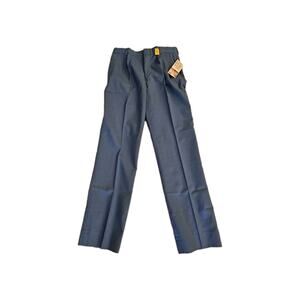 Vintage Men’s 80s Remington Slacks Pants Golf Polyester Blue‎ 34x33 NWT NOS